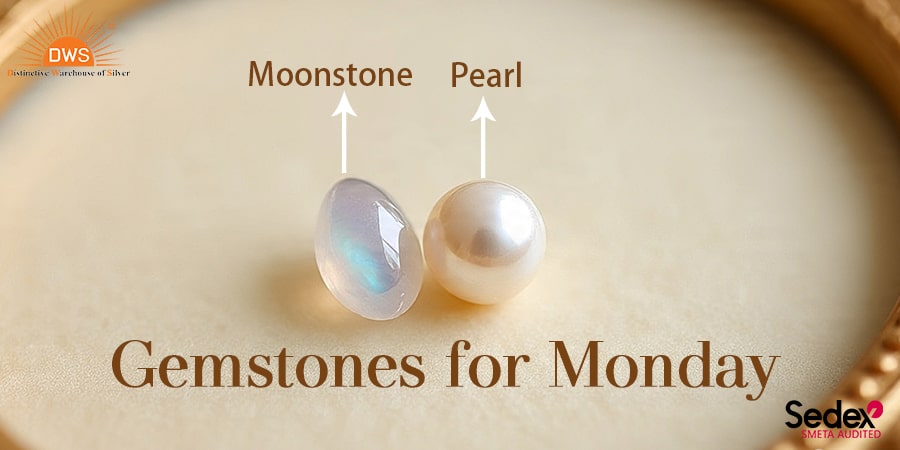Monday's Gemstones: Pearl and Moonstone 